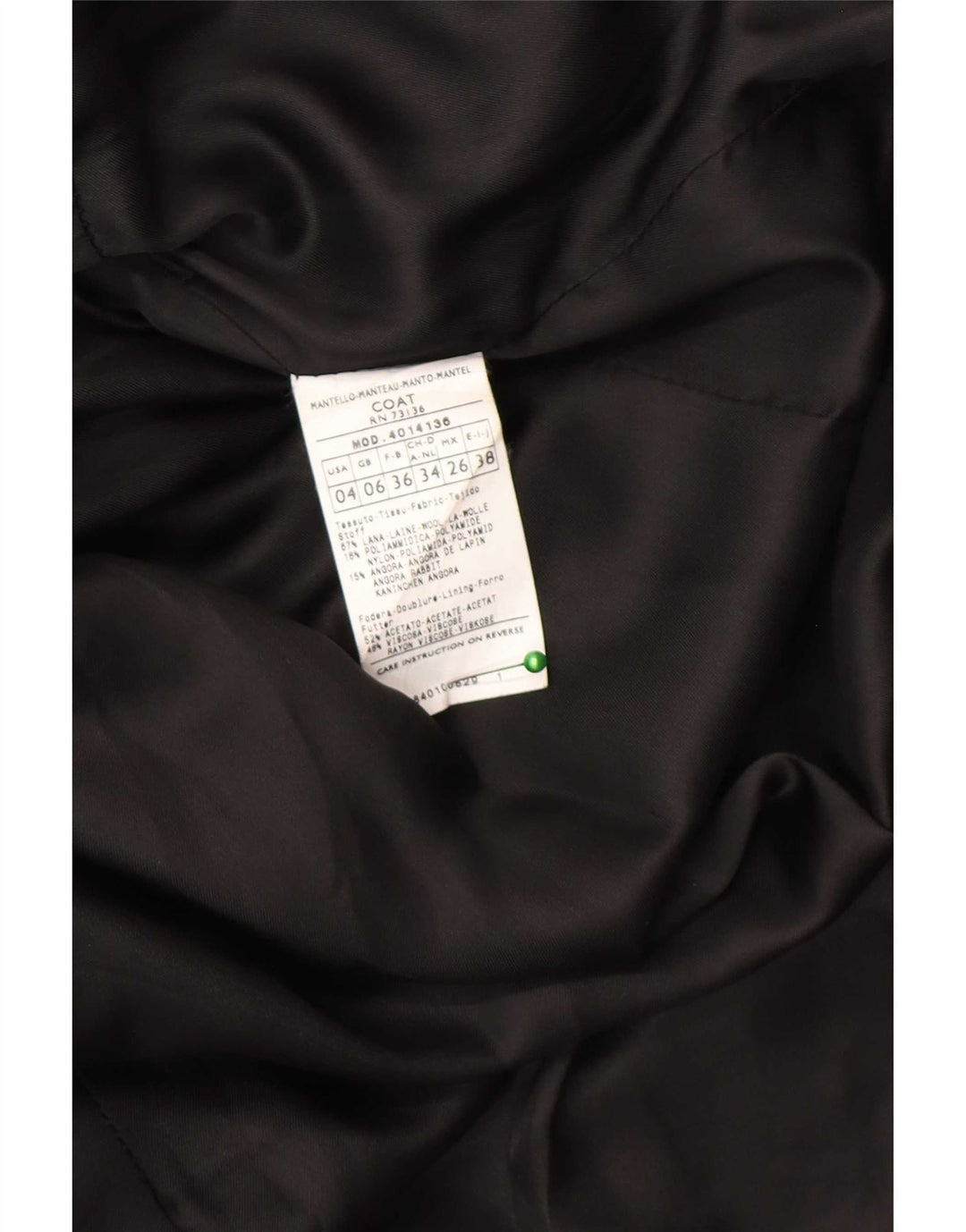 Max & Co. Pardessus pour femme UK 6 XS Laine noire