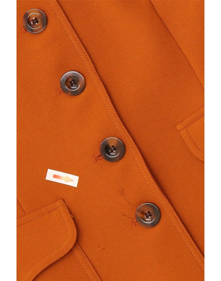 Swish Veste blazer militaire à 6 boutons pour femme IT 46 Large Marron Polyester