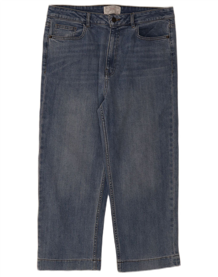 Fat Face Jean court pour femme UK 12 Medium W32 L23 Bleu Coton