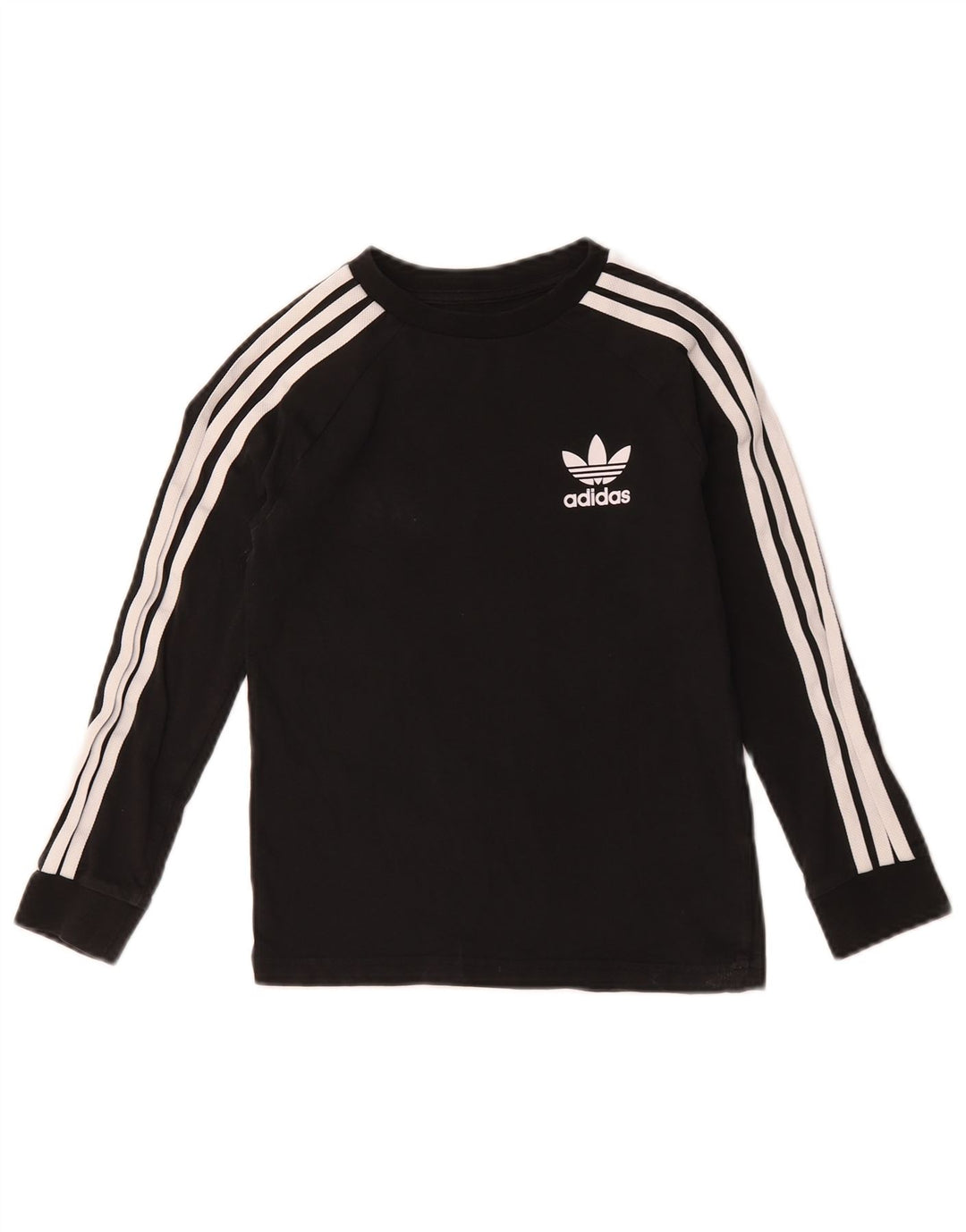 Adidas Top Garçon Manches Longues 7-8 ans Noir Coton
