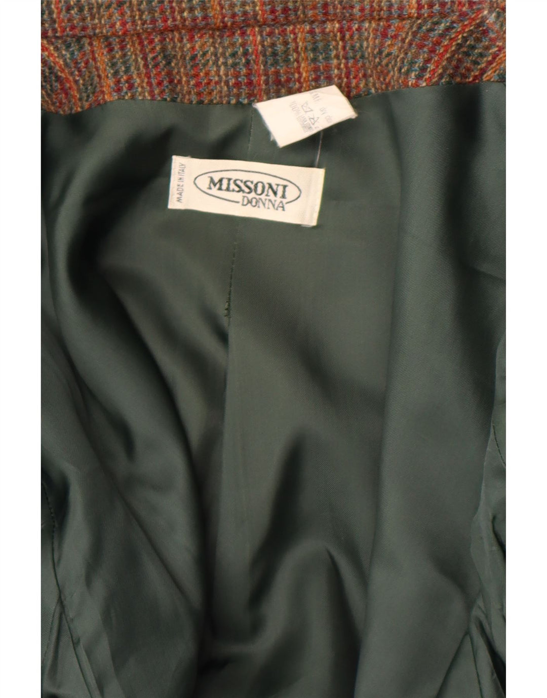 Missoni Veste Blazer Femme UK 12 Medium Multicolore Rayé Classique