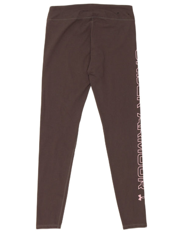 Under Armour Legging graphique pour femme UK 10 Small Gris Coton
