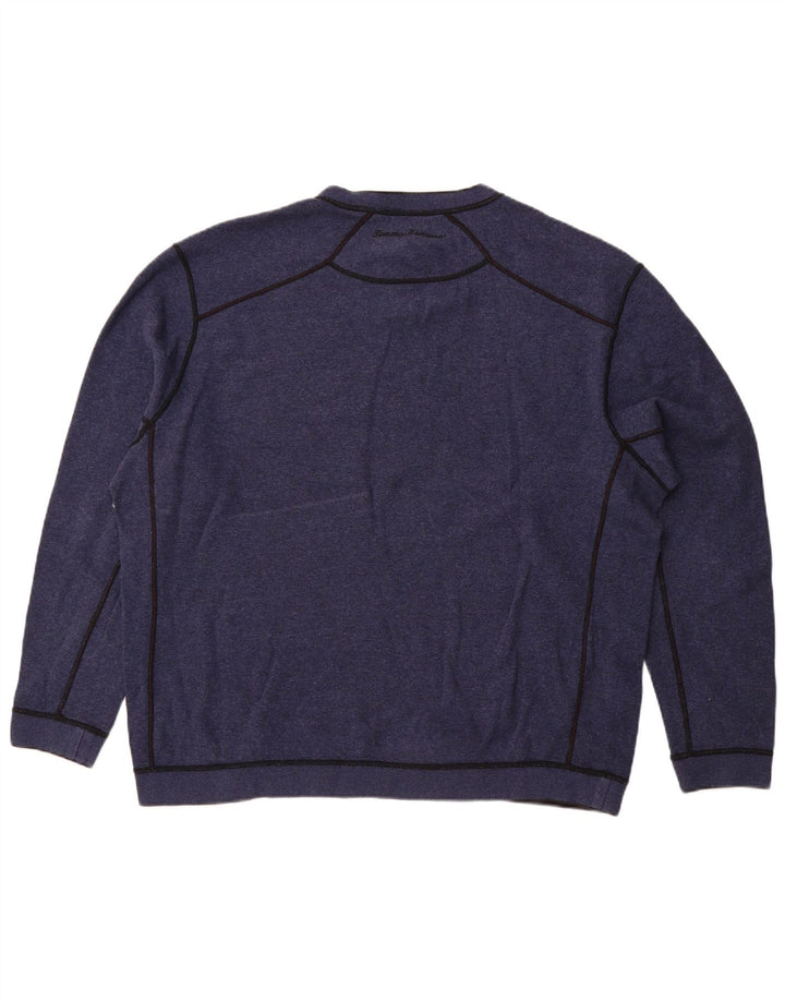 Tommy Bahama Sweat-shirt pour homme 2XL Bleu marine