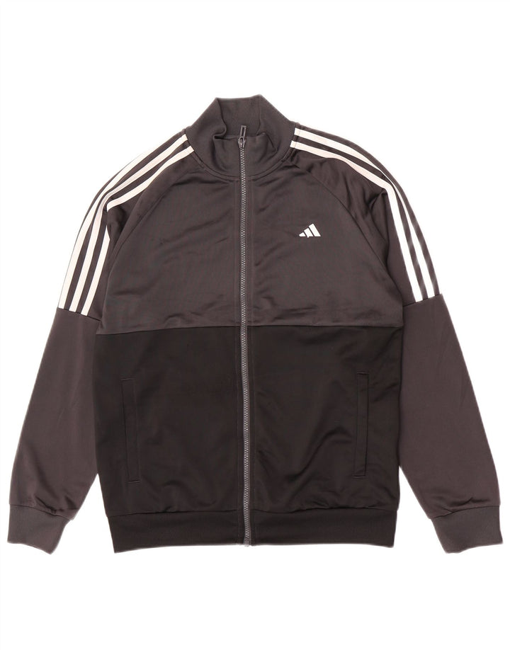 Adidas Veste de Survêtement Garçon 13-14 Ans Gris Colorblock Polyester