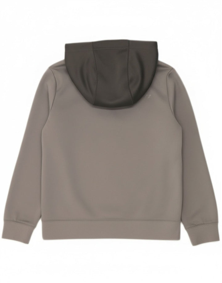 Nike Garçon Zip Sweat à capuche 10-11 ans Gris moyen Colourblock Polyester