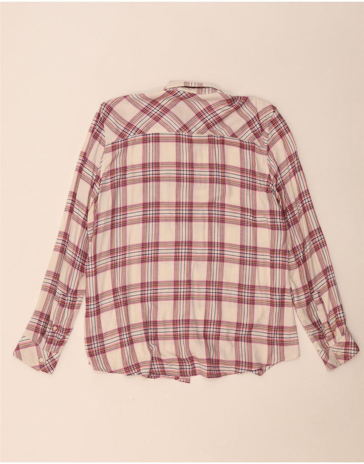 GAP Chemise en flanelle pour femme UK 16 Grande rayonne à carreaux beige