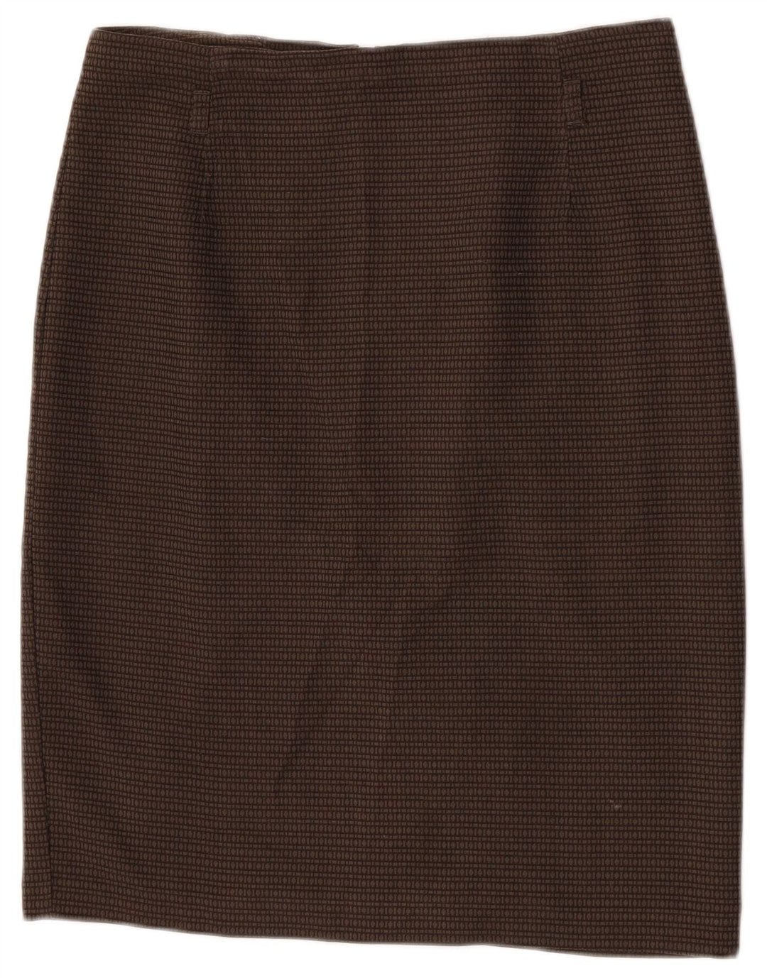 Marks & Spencer Jupe crayon femme W32 grand marron géométrique polyester