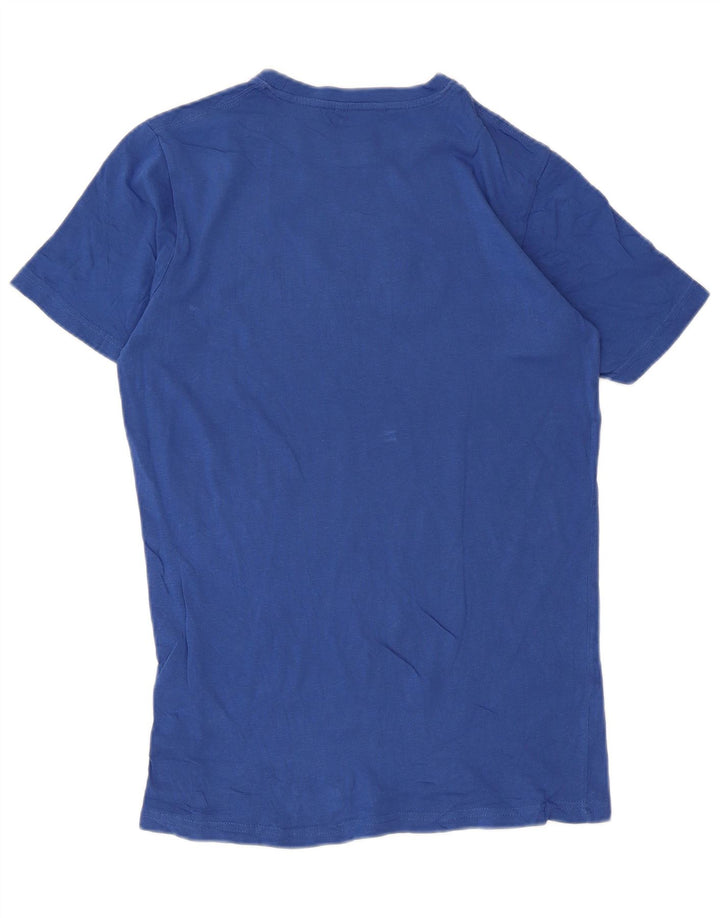 Carrera Homme T-Shirt Graphique Top Petit Bleu Coton