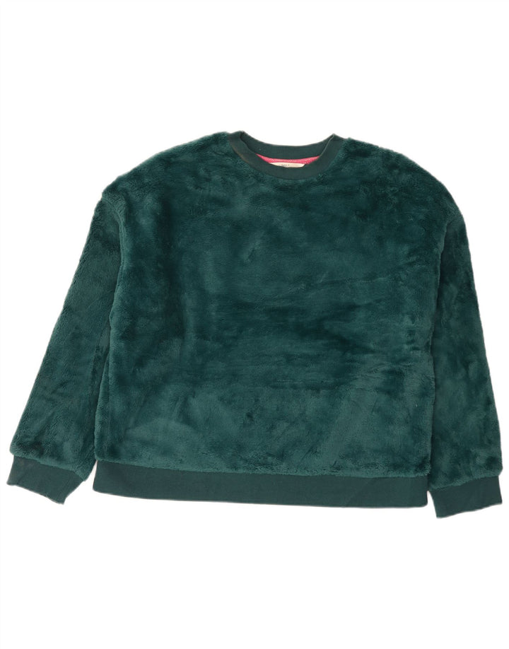 Marks & Spencer Pull-over en velours pour femme UK 14 Vert moyen