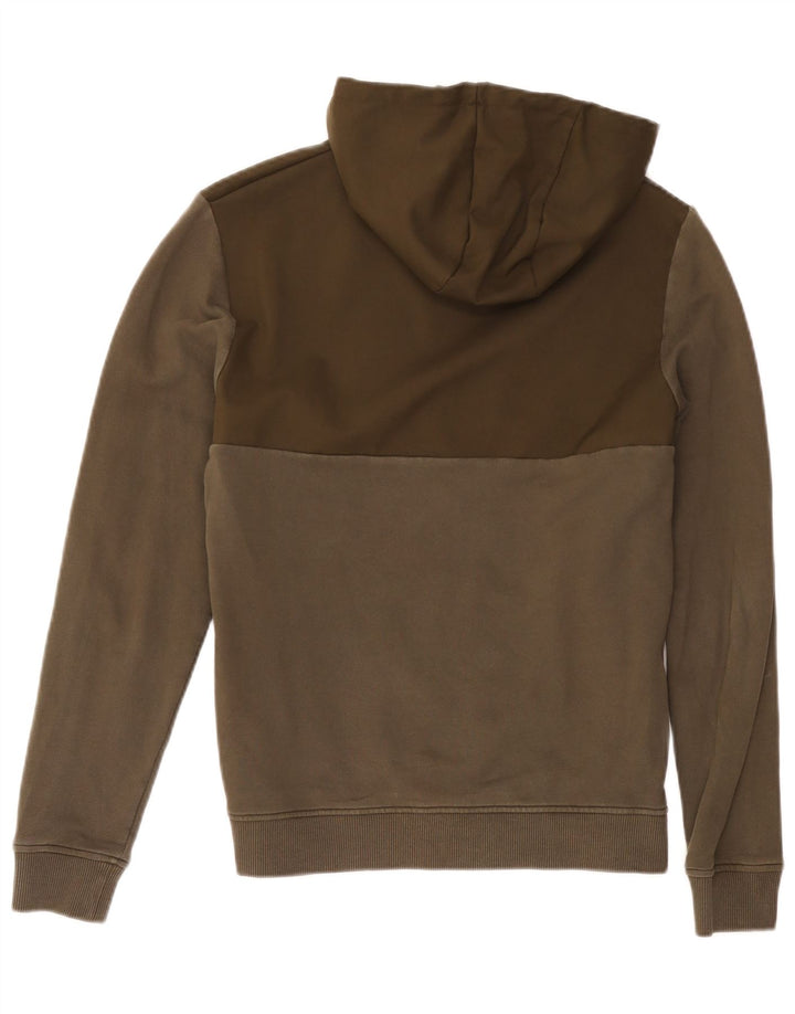 Lyle & Scott Pull à capuche zippé pour homme Petit Kaki Polyester