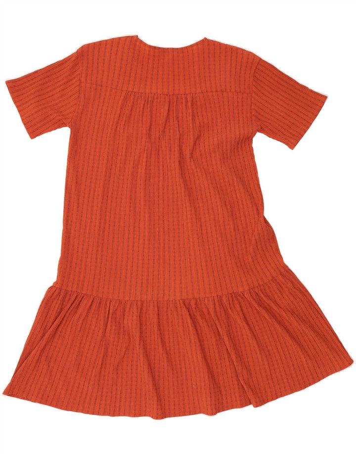 ZARA Womens Tunic Dress UK 10 Small Orange Striped Vintage Zara and Second-Hand Zara from Messina Hembry 