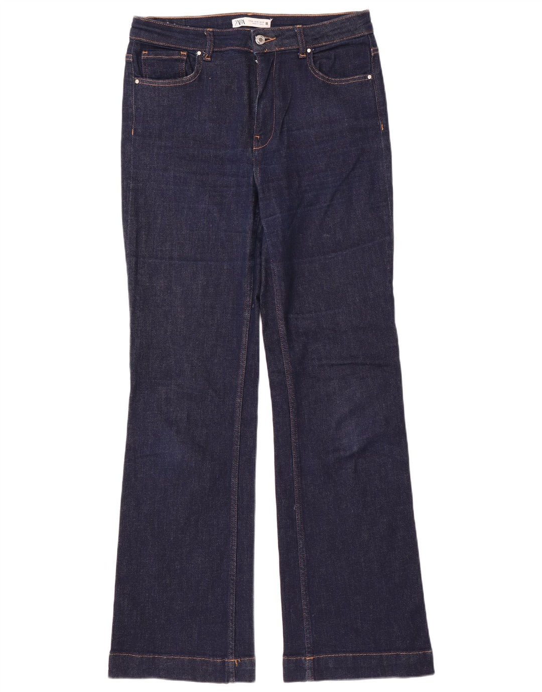 Zara Jean Bootcut Femme EU 42 Large W32 L34 Bleu Marine