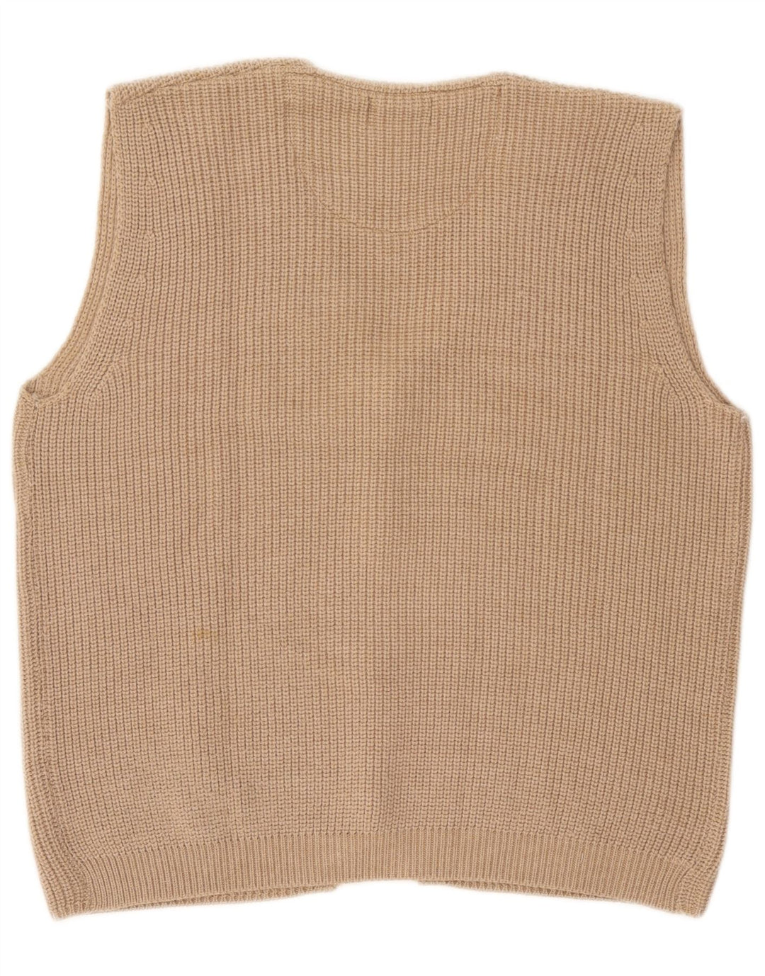 Ferrone Cardigan sans manches pour homme en laine beige