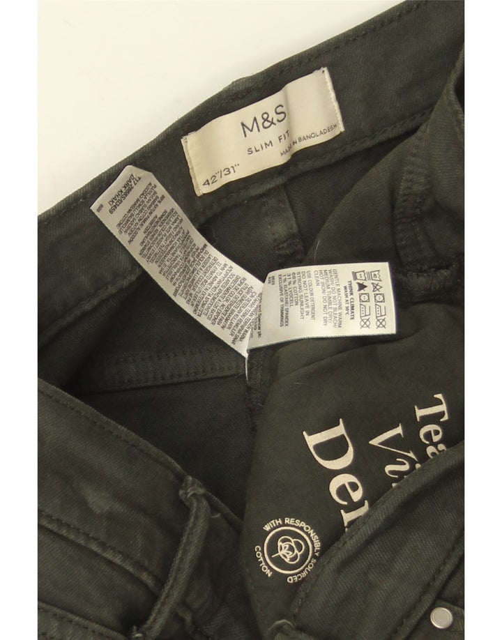 Marks & Spencer Jean Slim Homme W42 L31 Coton Vert