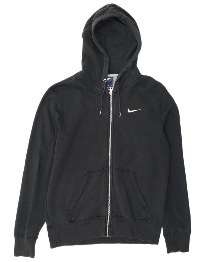 Nike Sweat à capuche zippé pour homme en coton noir moyen