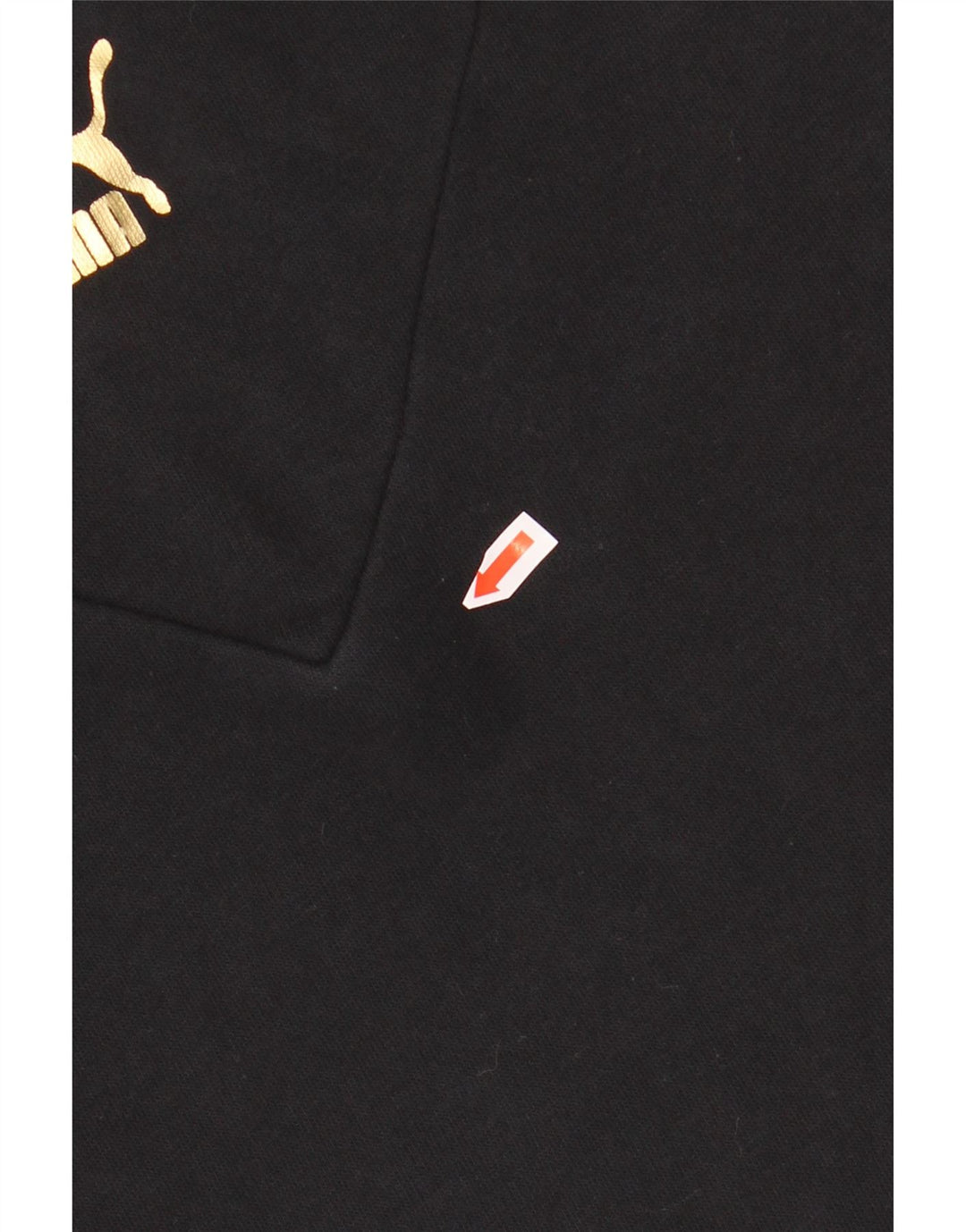 PUMA Pull à capuche court graphique pour fille 11-12 ans Noir Colorblock Coton