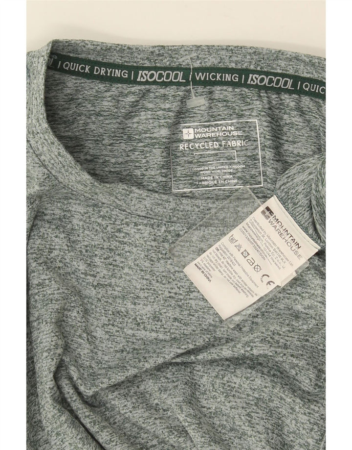 MOUNTAIN WAREHOUSE T-Shirt Homme Petit Vert Moucheté Polyester