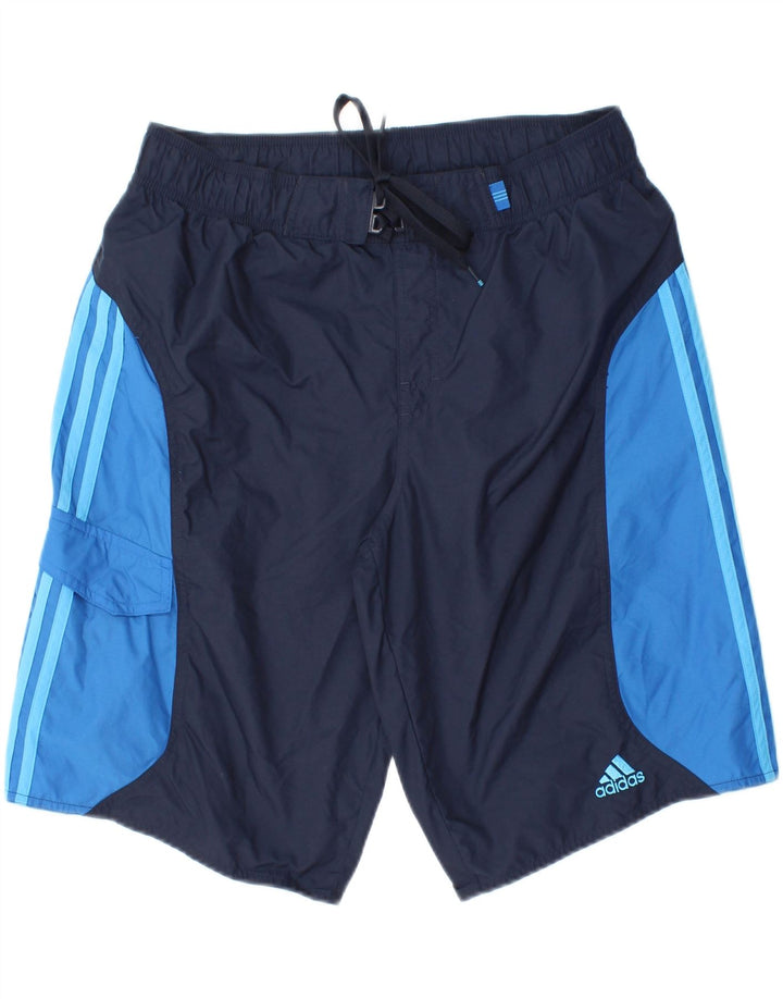 ADIDAS Short de Bain Homme Bleu Marine Moyen Colorblock Polyamide