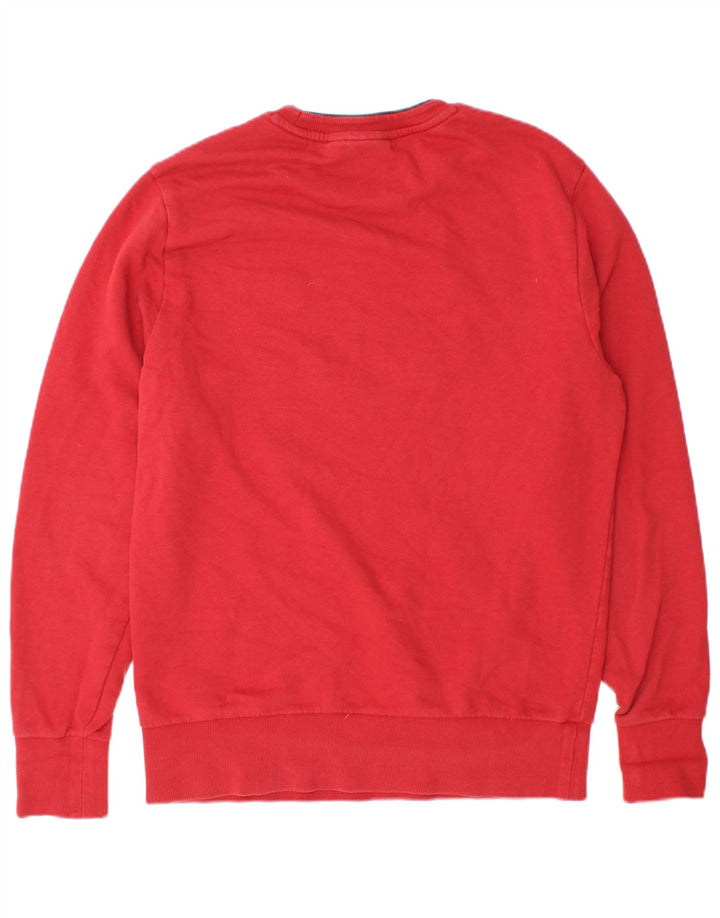 Napapijri Sweat-shirt graphique pour homme en coton rouge moyen