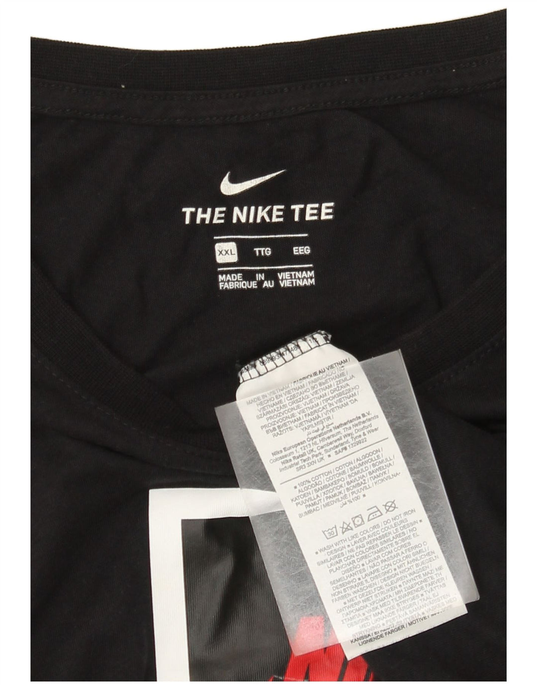 Nike T-shirt graphique pour homme 2XL en coton noir