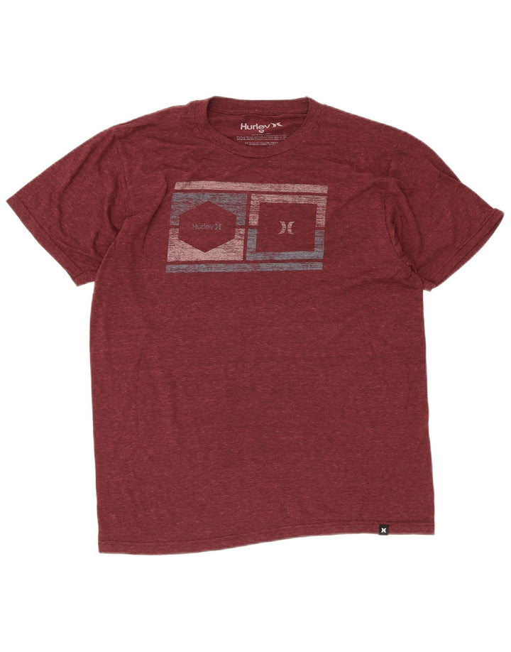 Hurley T-Shirt Graphique Homme Marron Moyen Polyester
