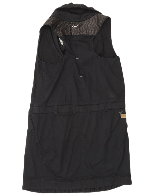 G-Star Robe basique sans manches pour femme UK 12 Coton noir moyen