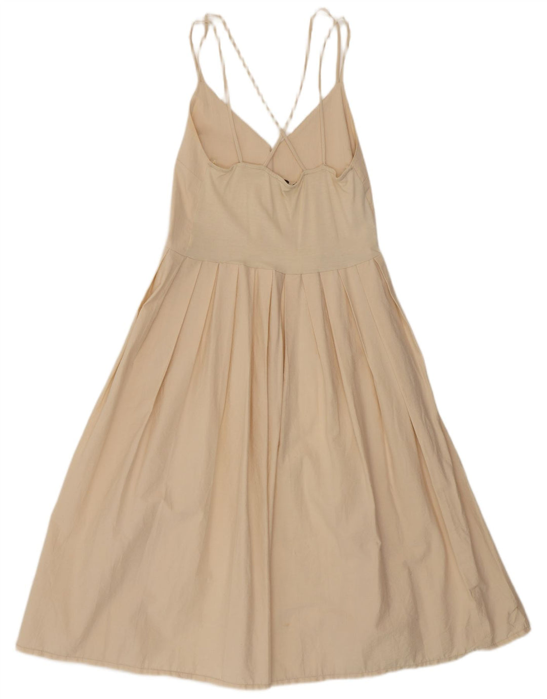 Zara Robe d'été pour femme UK 44 Beige moyen