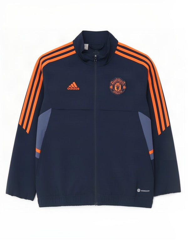 Adidas Veste de survêtement Manchester United pour garçon 11-12 ans Bleu marine