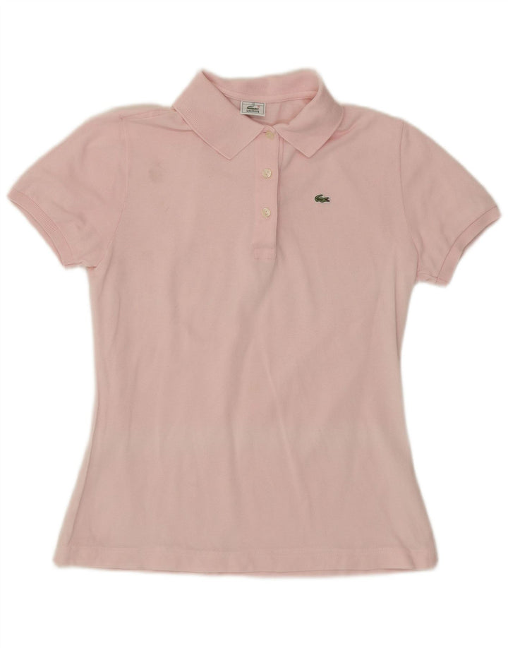 Lacoste Polo Femme Taille 40 Coton Rose Moyen