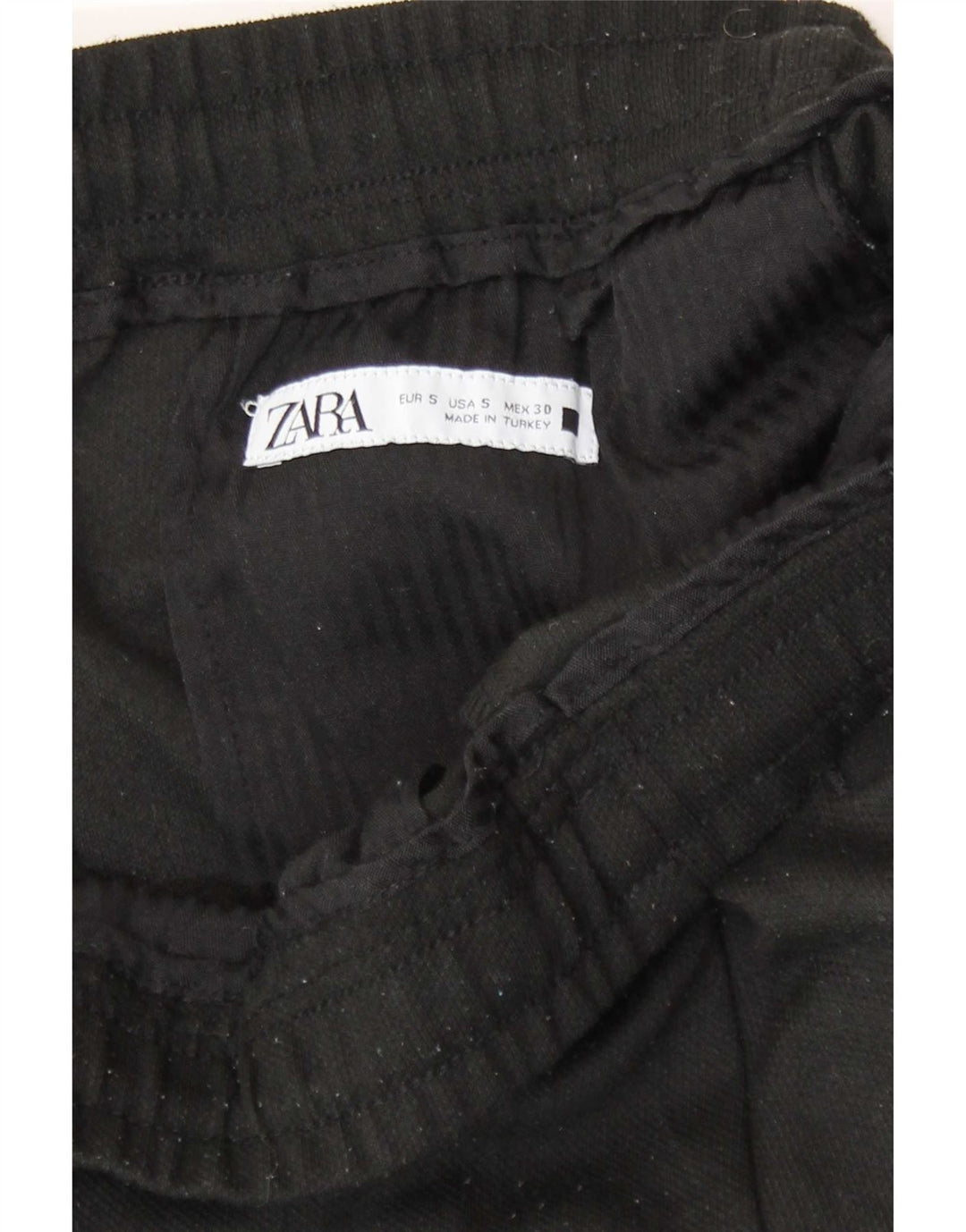 Zara Pantalon décontracté homme Petit W30 L27 Noir