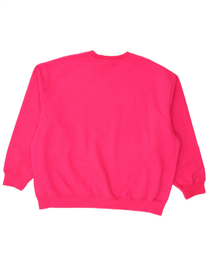 Adidas Sweat-shirt surdimensionné pour femme UK 12/14 Rose moyen Polyester