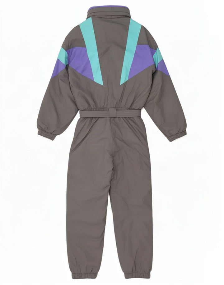 combinaison de ski vintage pour homme petit colorblock gris