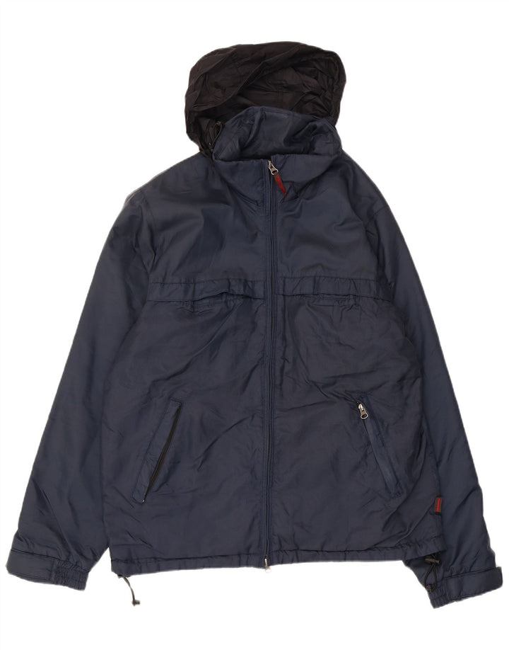 Invicta Veste coupe-vent à capuche pour homme UK 38 Bleu marine moyen Polyamide