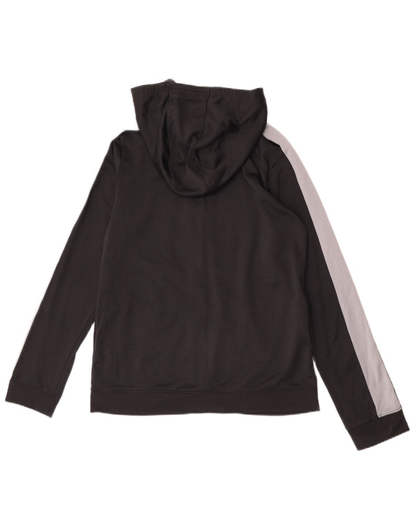 Under Armour Sweat à capuche zippé pour garçon 13-14 ans XL Noir Colourblock