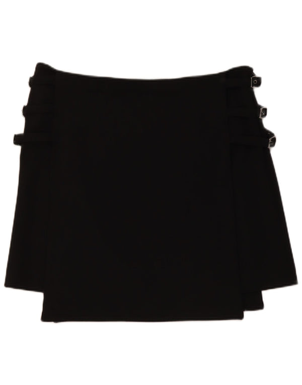 Armani Femme Mini Jupe US 10 Large W34 Noir Polyester