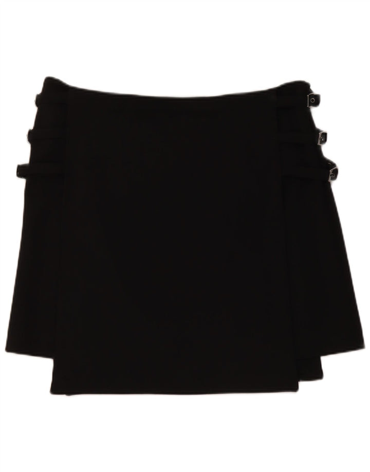 Armani Femme Mini Jupe US 10 Large W34 Noir Polyester