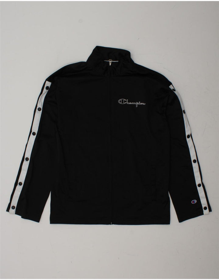 CHAMPION Veste de Survêtement Graphique Homme Noir Moyen Colourblock