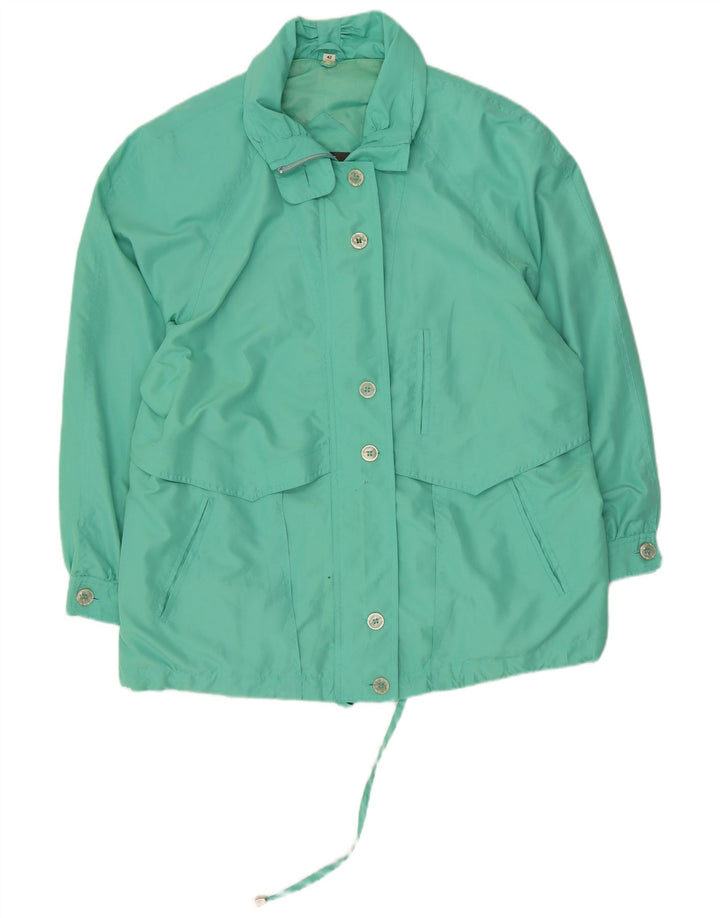 LINEAV Veste Coupe-Vent Oversize Femme IT 42 Vert Moyen Polyester