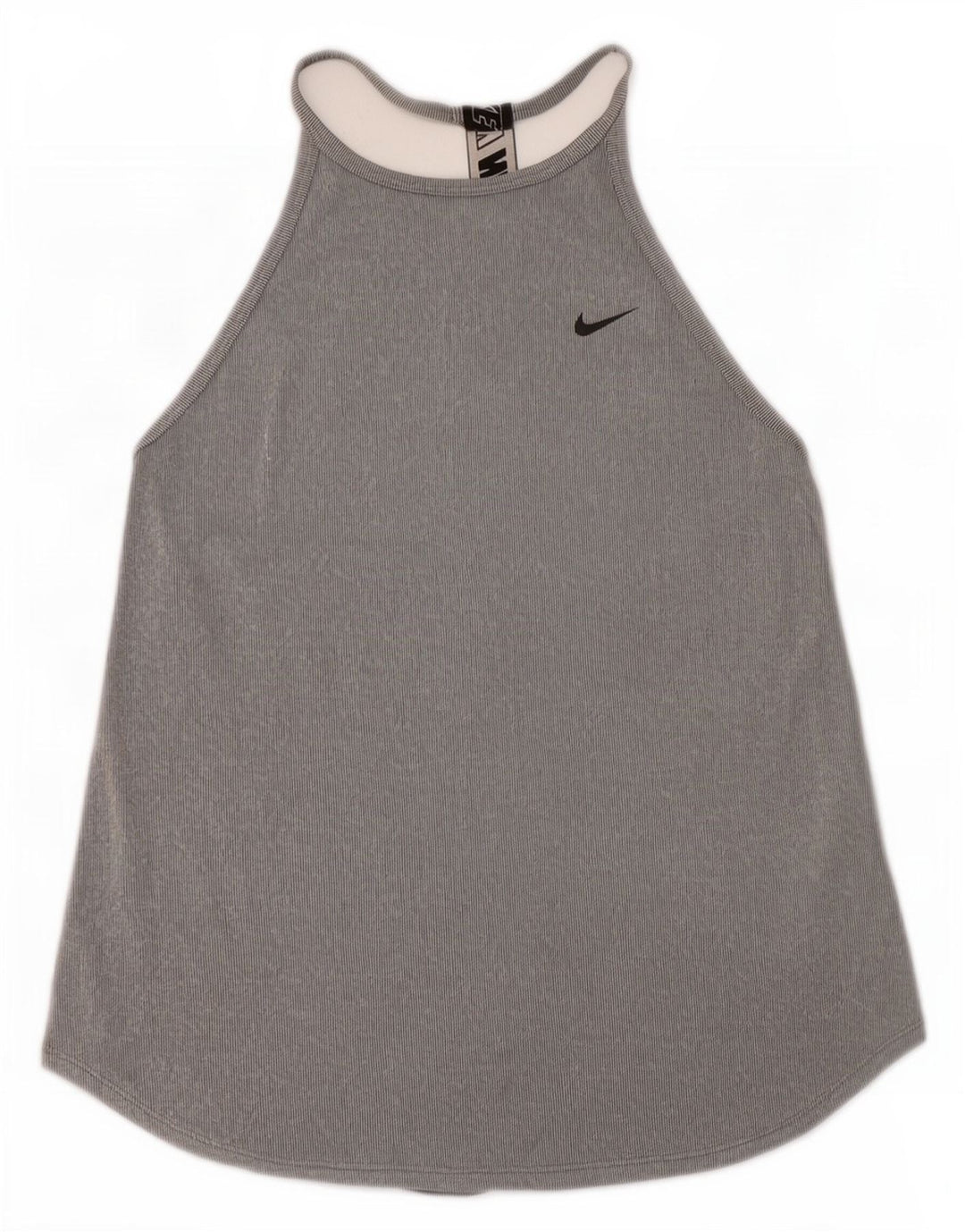 Nike Womens Dri Fit Graphic Débardeur UK 8 Petit Gris Colorblock Polyester