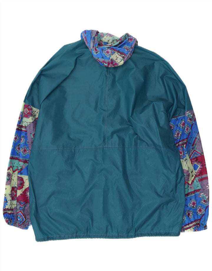 Capt. Cook Veste de pluie à capuche abstraite pour homme UK 38 Bleu moyen