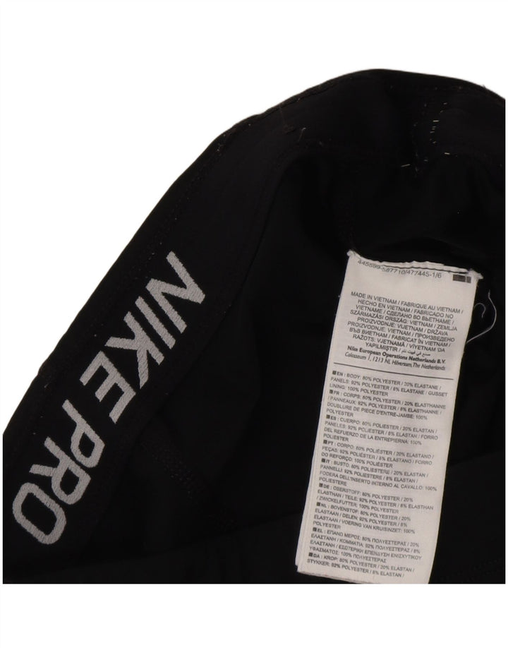 NIKE Pantalon de survêtement pour femme UK 10 Small Noir Polyester