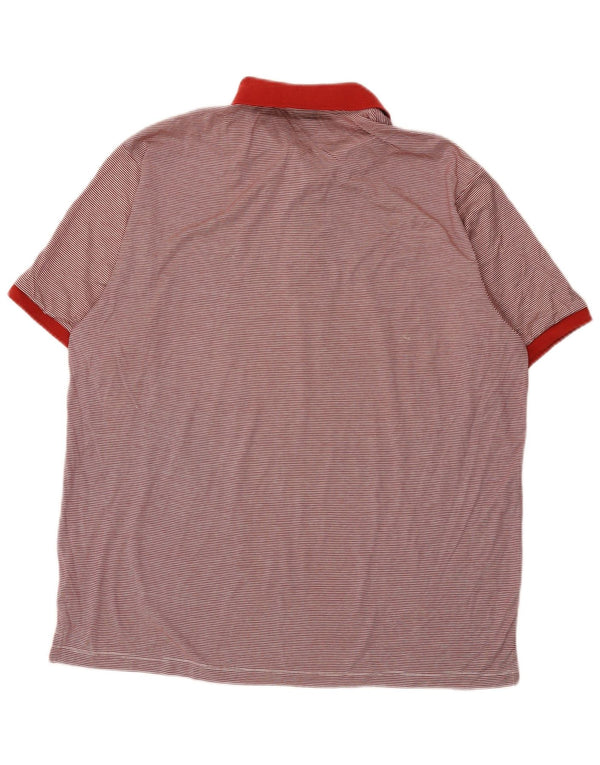Carrera Polo Homme 3XL Rouge Rayé Coton