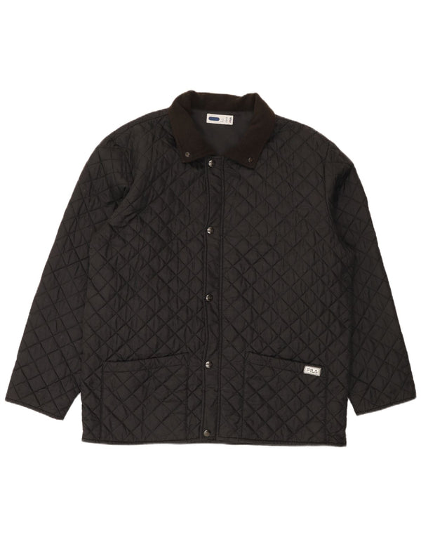 Fila Veste matelassée homme IT 56 3XL Noir Polyamide