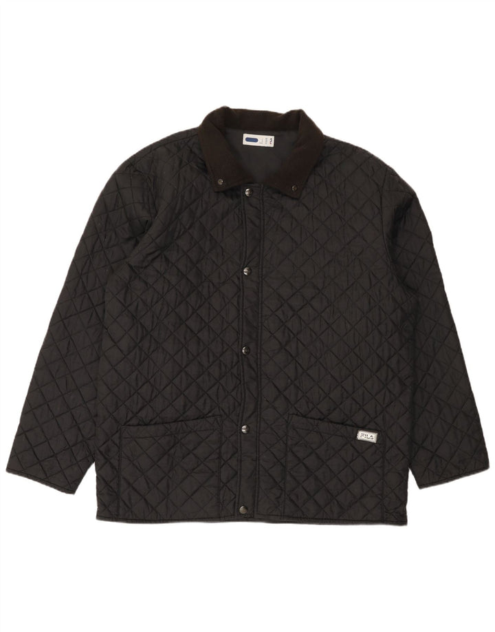 Fila Veste matelassée homme IT 56 3XL Noir Polyamide