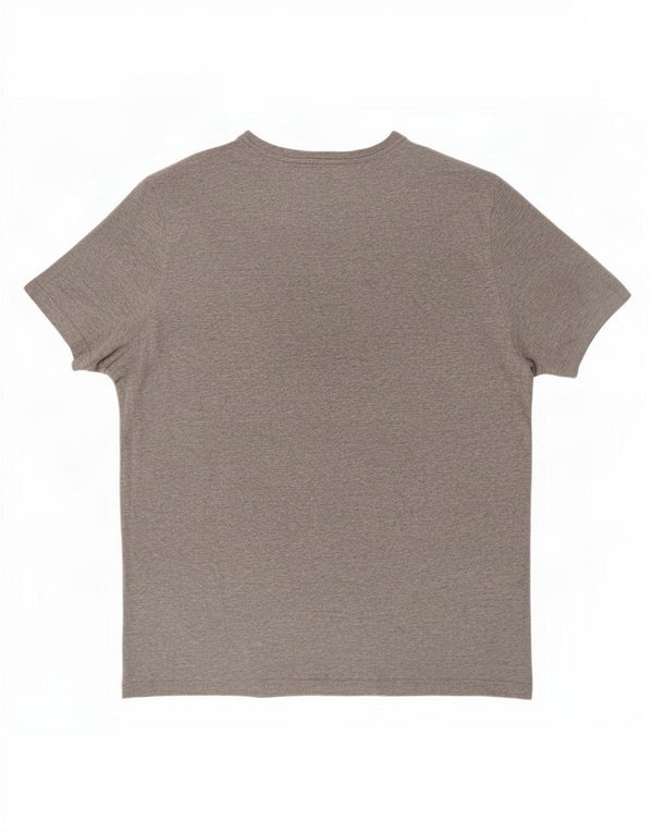Reebok T-Shirt Graphique Homme XL Gris Moucheté Coton