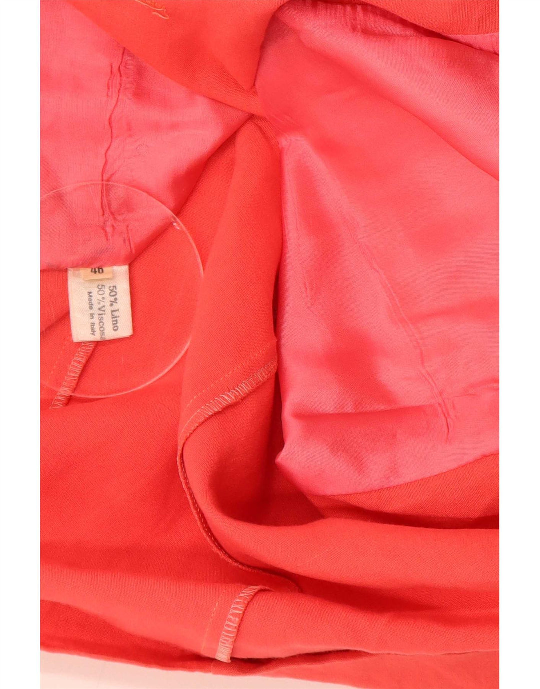 Vintage Blazer croisé à manches courtes pour femme IT 46 Large Rouge