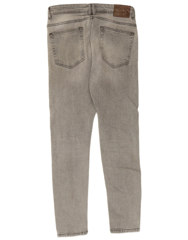 Zara Jean skinny pour homme EU 42 Large W32 L30 Gris Coton