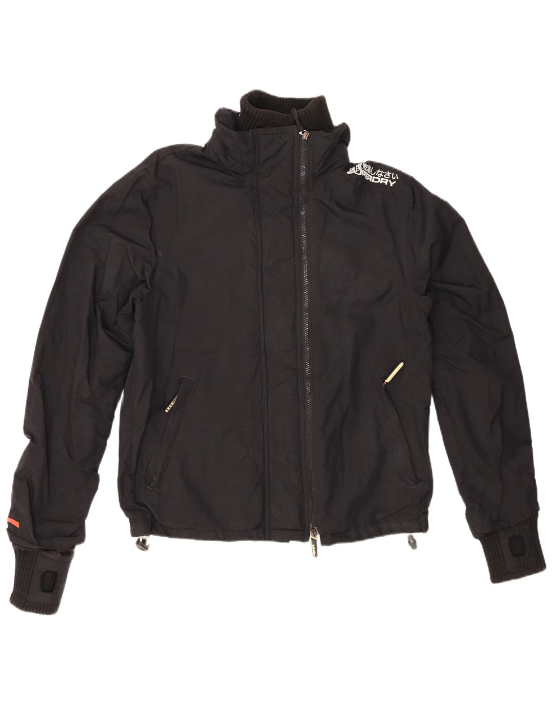 SUPERDRY Veste coupe-vent The Windcheater pour femme UK 14 Medium Noir