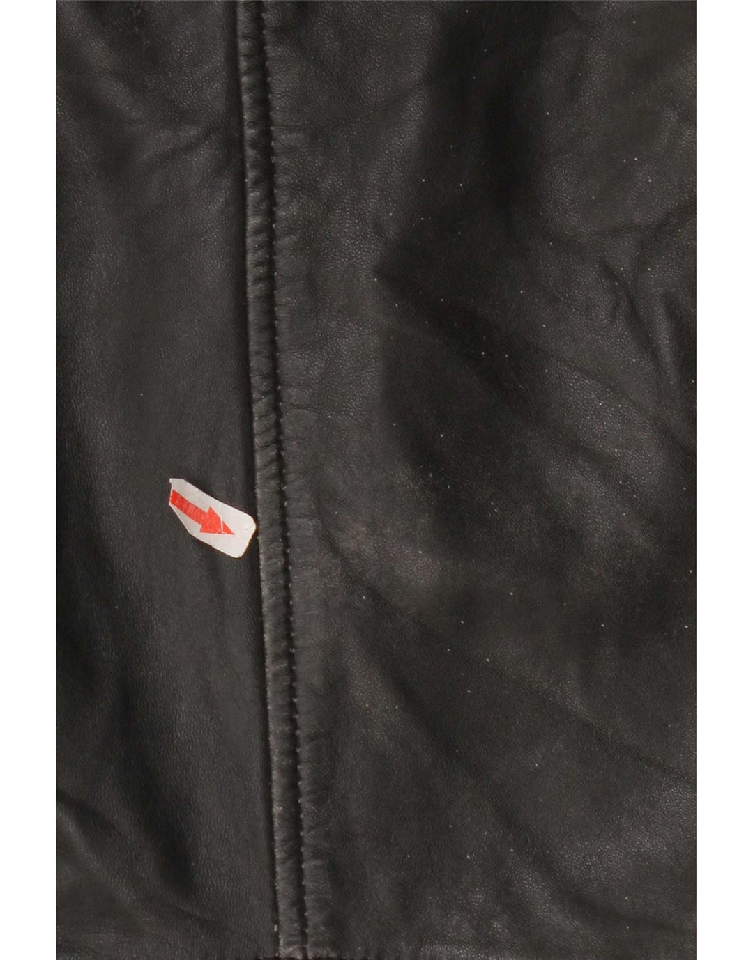 Mango Veste en cuir courte pour femme UK 10 Small Noir