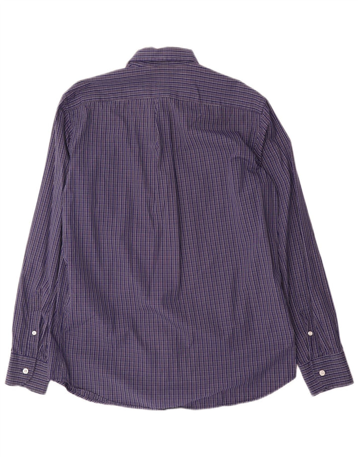 Harmont & Blaine Chemise Regular Fit Homme en Coton à Carreaux Bleu Large